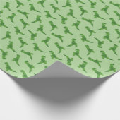 T-Rex Origami Geschenkpapier (Ecke)