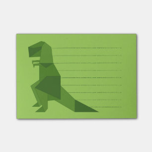 T-Rex origami Post-it Klebezettel