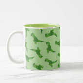 T-Rex Origami Zweifarbige Tasse (Links)