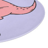 T-Rex Osterkampf Round Glass Cutting Board Schneidebrett (Ecke)
