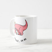 T-Rex Ostern Kampf Becher Kaffeetasse (Vorderseite Links)
