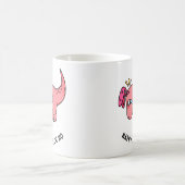 T-Rex Ostern Kampf Becher Kaffeetasse (Mittel)