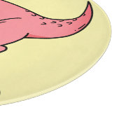 T-Rex Ostern Kampf Runde Glas Schneidbrett Schneidebrett (Ecke)