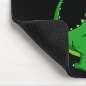 T Rex Ostersonne mit Eierkörbchen Spaß Dinosaurier Mousepad (Ecke)