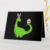 T Rex Ostersonnige Dinosaurier Ei Jungs Kinder bis Karte (Gelbe Blume)