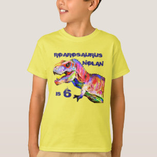 T-Rex personalisiertes Geburtstags-T-Shirt T-Shirt