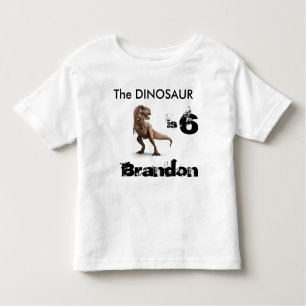 T-Rex Personalisiertes Geburtstagshirt Kleinkind T-shirt