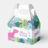 T-Rex Pink Dinosaur Girl Dino Prähistorischer Gebu Geschenkschachtel (Vorderseite)