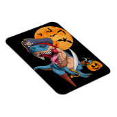 T-Rex Pirate Trick Arr Leckerei Halloween Dinosaur Magnet (Rechte Seite)