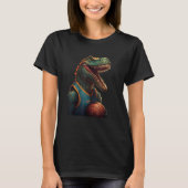 T Rex playing Basketball Coach Dino Trex Rex Sport T-Shirt (Vorderseite)