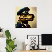 T Rex Policeman Poster (Heimbüro)