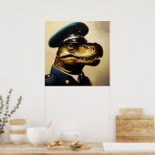 T Rex Policeman Poster (Küche)