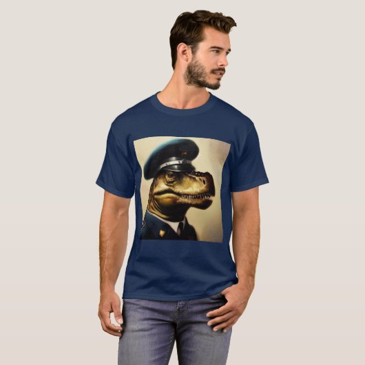T Rex Policeman T-Shirt (Vorne ganz)