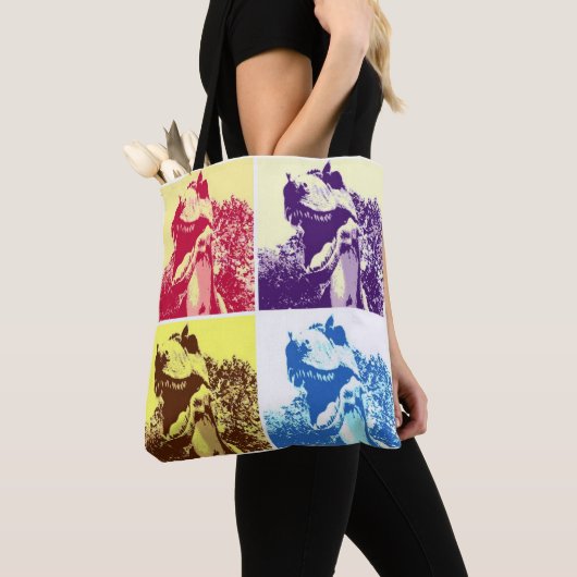 T-Rex Pop Art Tasche (Von Nahem)