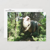 T-Rex Postkarte (Vorne/Hinten)