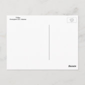 T-Rex Postkarte (Rückseite)