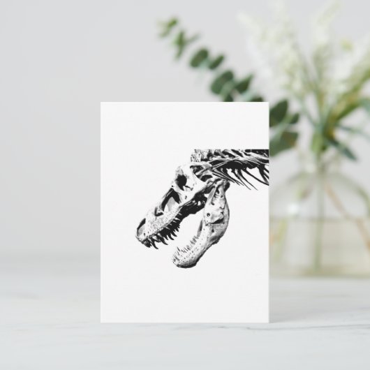 t-rex postkarte (Stehend Vorderseite)