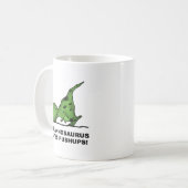 T-Rex Pushups Funny Mug Kaffeetasse (Vorderseite Links)