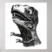 T-Rex Rage Meme - Poster (Vorne)