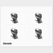 T-Rex Rage Meme - Rectangle Stickers (Blatt)