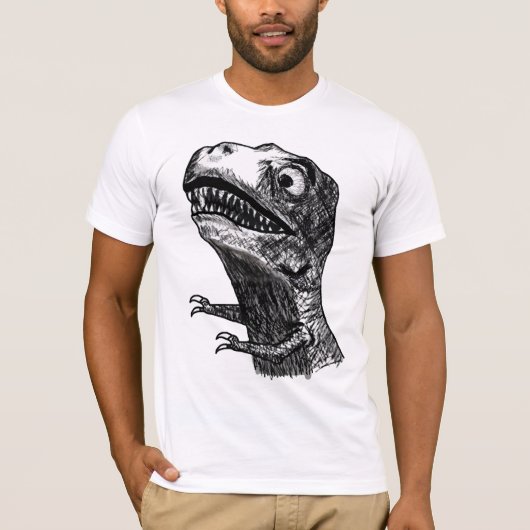 T-Rex Raserei Meme - angepasster T - Shirt (Vorderseite)
