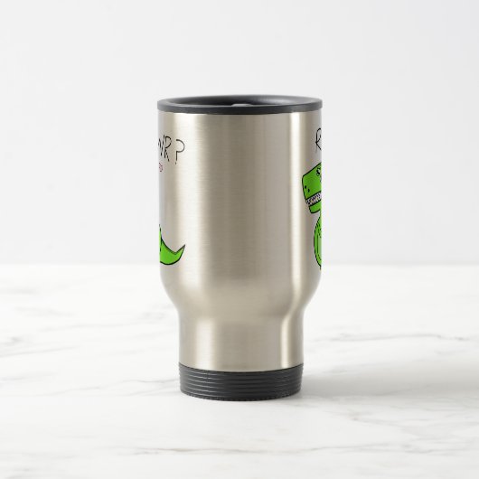 T-Rex Rawr Dinosaurier-Reise-Tassen Reisebecher (Mittel)