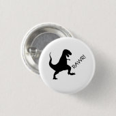 T Rex rawr! Knopf Button (Vorne & Hinten)