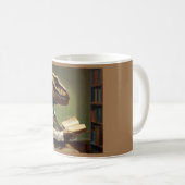 T Rex Reading Kaffeetasse (VorderseiteRechts)