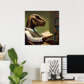 T Rex Reading Poster (Heimbüro)