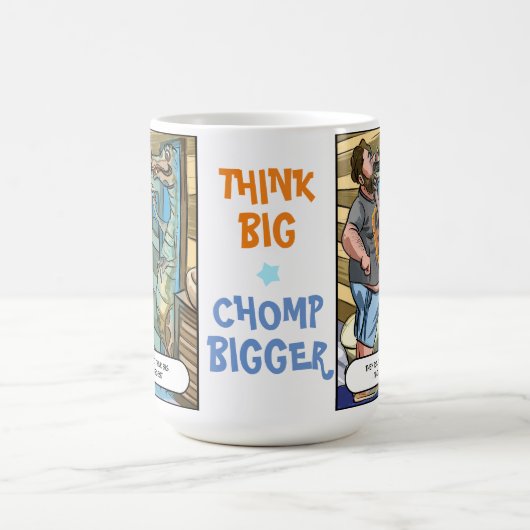 T-Rex-Reflektion: Big Chomp größer denken Kaffeetasse (Mittel)