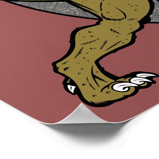 T-Rex-Reglerplakat Poster (Ecke)