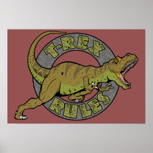 T-Rex-Reglerplakat Poster