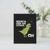 T-Rex Reichweite für die Sterne Gewitterte Kurze W Postkarte (Stehend Vorderseite)
