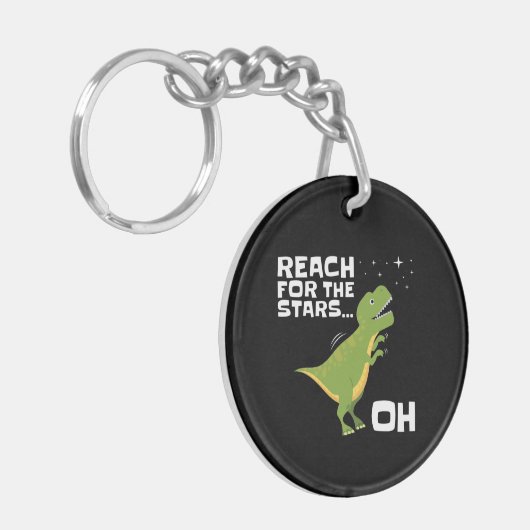 T-Rex Reichweite für die Sterne Gewitterte Kurze W Schlüsselanhänger (Vorderseite links)