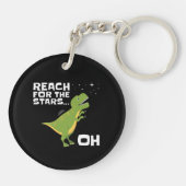 T-Rex Reichweite für die Sterne Gewitterte Kurze W Schlüsselanhänger (Rückseite)