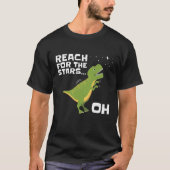 T-Rex Reichweite für die Sterne Gewitterte Kurze W T-Shirt (Vorderseite)