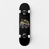 T Rex Riding Monster Truck Skateboard (Vorderseite)