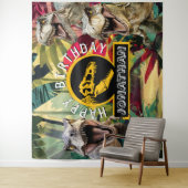 T rex Roaring Good Time Background Wandteppich (Beispiel)