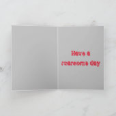 T-rex Roarsome Vater Retro Karte (Innenseite)