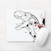 T-Rex (rot und schwarz) Mousepad (Mit Mouse)