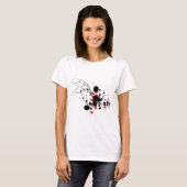 T-Rex (rot und schwarz) T-Shirt (Vorne ganz)