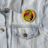 T-Rex Rothintergrund Button (Beispiel)
