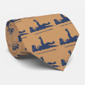 T-Rex Rückenschwimmen Krawatte (Gerollt)