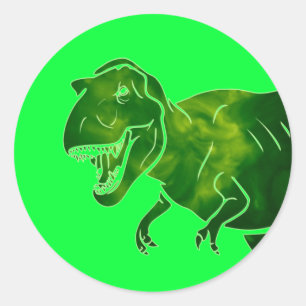 T-Rex Runder Aufkleber