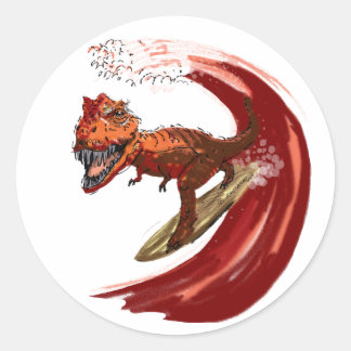 T ReX Runder Aufkleber