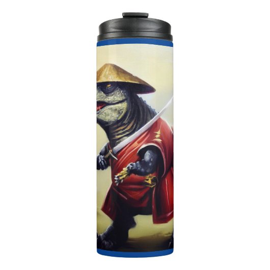 T Rex Samurai Thermosbecher (Vorderseite)