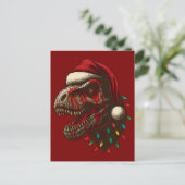 T-Rex Santa Dinosaur Weihnachten (Stehend Vorderseite)