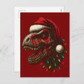 T-Rex Santa Dinosaur Weihnachten (Vorne/Hinten)