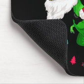 T-rex Santa Ride Funny Ugly Christmas Toddler_kids Mousepad (Ecke)