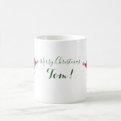 T-rex Santa Skater Kaffeetasse (Mittel)